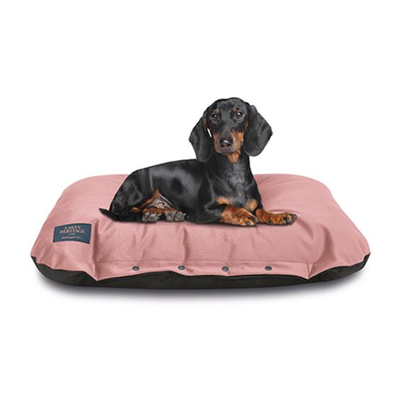 Cushioned Dog Bed - Pink